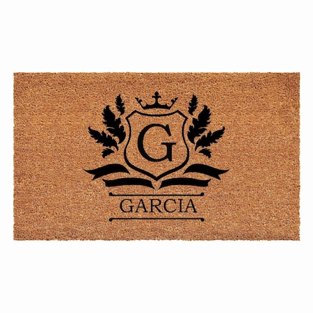 Calloway Mills Monogram Door Mat, Black, Natural, 36 in W x 72 in L 108243672G